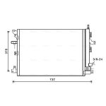 Kondensator, Klimaanlage AVA COOLING VOA5152D