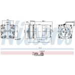 Compresor, aire acondicionado NISSENS NIS 891000