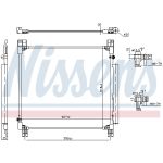 Condensator, airconditioning NISSENS 940799