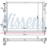 Radiateur moteur NISSENS 607085