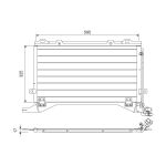Condensador, sistema de ar condicionado VALEO 816949