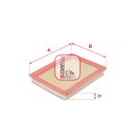 Luftfilter SOFIMA S 0802 A
