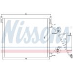 Condensatore, impianto di climatizzazione NISSENS NIS 94805