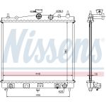 Radiador, refrigeración del motor NISSENS 68700A