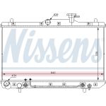 Radiador, refrigeración del motor NISSENS 67023