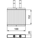 Wärmetauscher, Innenraumheizung VALEO 812442