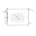 Condensator, airconditioning MEAT & DORIA 991041
