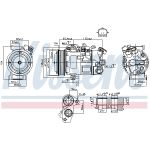 Compressor airconditioning NISSENS NIS 890802