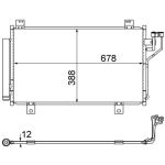 Condensator, airconditioning MAHLE AC 865 000S
