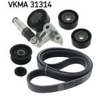 Jeu de courroies trapézoïdales a nervures SKF VKMA 31314