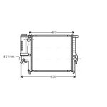 Radiador de motor AVA COOLING BW2139