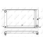 Jäähdytin, moottorin jäähdytys NRF 53725