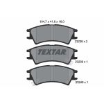 Kit de plaquettes de frein, frein à disque TEXTAR 2323802, Avant