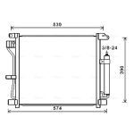 A/C-kondensor AVA COOLING DN5403D