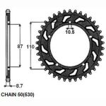 Tandwiel achter SUNSTAR SUNR1-5383-46