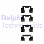 Kit de accesorios, pastilla de freno de disco DELPHI LX0337