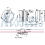 Compressor airconditioning NISSENS 890050