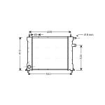Motorradiateur  AVA COOLING AU2110