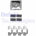 Kit de accesorios, pastillas de frenos DELPHI LX0536