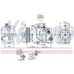 Airconditioning compressor NISSENS 890563