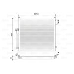 Condensator, airconditioning VALEO 822623