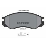 Kit de plaquettes de frein, frein à disque TEXTAR 2329002, Avant