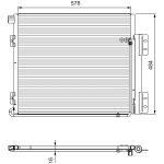 Kondensator, Klimaanlage VALEO 815060