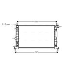 Radiateur moteur AVA COOLING OL2324