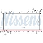 Radiador, refrigeración de motor NISSENS 67704A