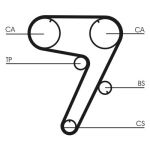 Distributieriemset CONTINENTAL CT931K1