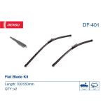Limpa para-brisas DENSO DF-401, Flat Blades Länge 700+550mm, Frente, 2 Peça
