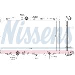 Radiador, refrigeración del motor NISSENS 68152