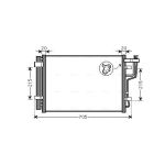 Condensator, airconditioning AVA COOLING HY5183D