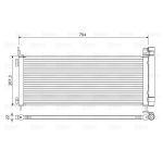 Condensator, airconditioning VALEO 822619
