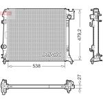 Raffreddatore motore DENSO DRM46080