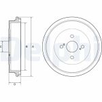 Bremstrommel DELPHI BF560
