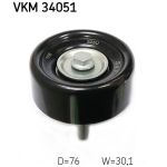 Polia guia, correia trapezoidal SKF VKM 34051