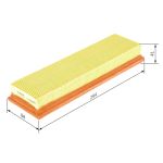 Filtro de aire BOSCH FILTRY 1 457 433 623