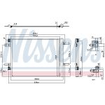 Condensator, airconditioning NISSENS 941091