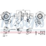 Turbocompresor, sobrealimentación NISSENS 93677