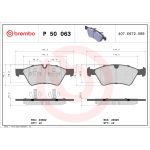 Juego de pastillas de freno BREMBO P 50 063, delante