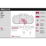 Bremsbelagsatz, Scheibenbremse MERITOR MAX131K