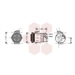 Compressor, ar condicionado VAN WEZEL 3700K312