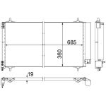 Kondensator, Klimaanlage MAHLE AC 592 000S