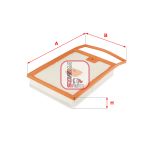 Luftfilter SOFIMA S 3692 A