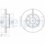 Disque de frein DELPHI BG4195
