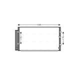 Condensator, airconditioning AVA COOLING SU5102D