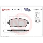 Remblokkenset, schijfrem BREMBO P 24 203