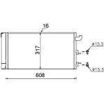 Condensator, airconditioning MAHLE AC 710 000S