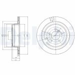 Bromsskiva DELPHI BG4021C